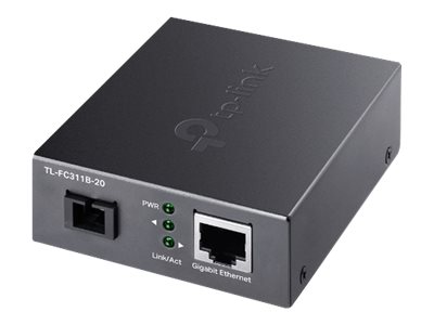 TP-Link TL-FC311B-20 convertidor de medio 1000 Mbit/s 1550 nm Monomodo Negro