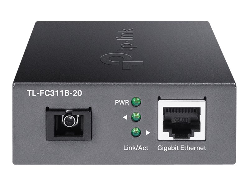 TP-Link TL-FC311B-20 convertidor de medio 1000 Mbit/s 1550 nm Monomodo Negro
