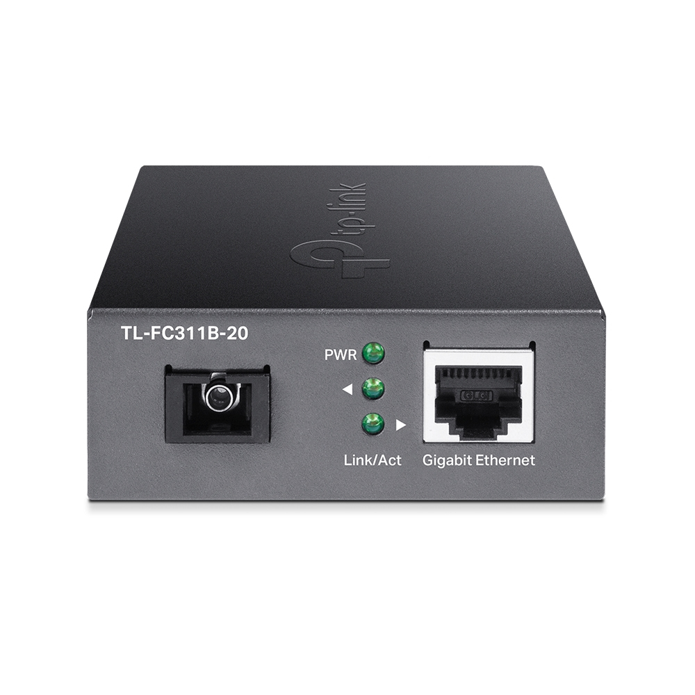 TP-Link TL-FC311B-20 convertidor de medio 1000 Mbit/s 1550 nm Monomodo Negro