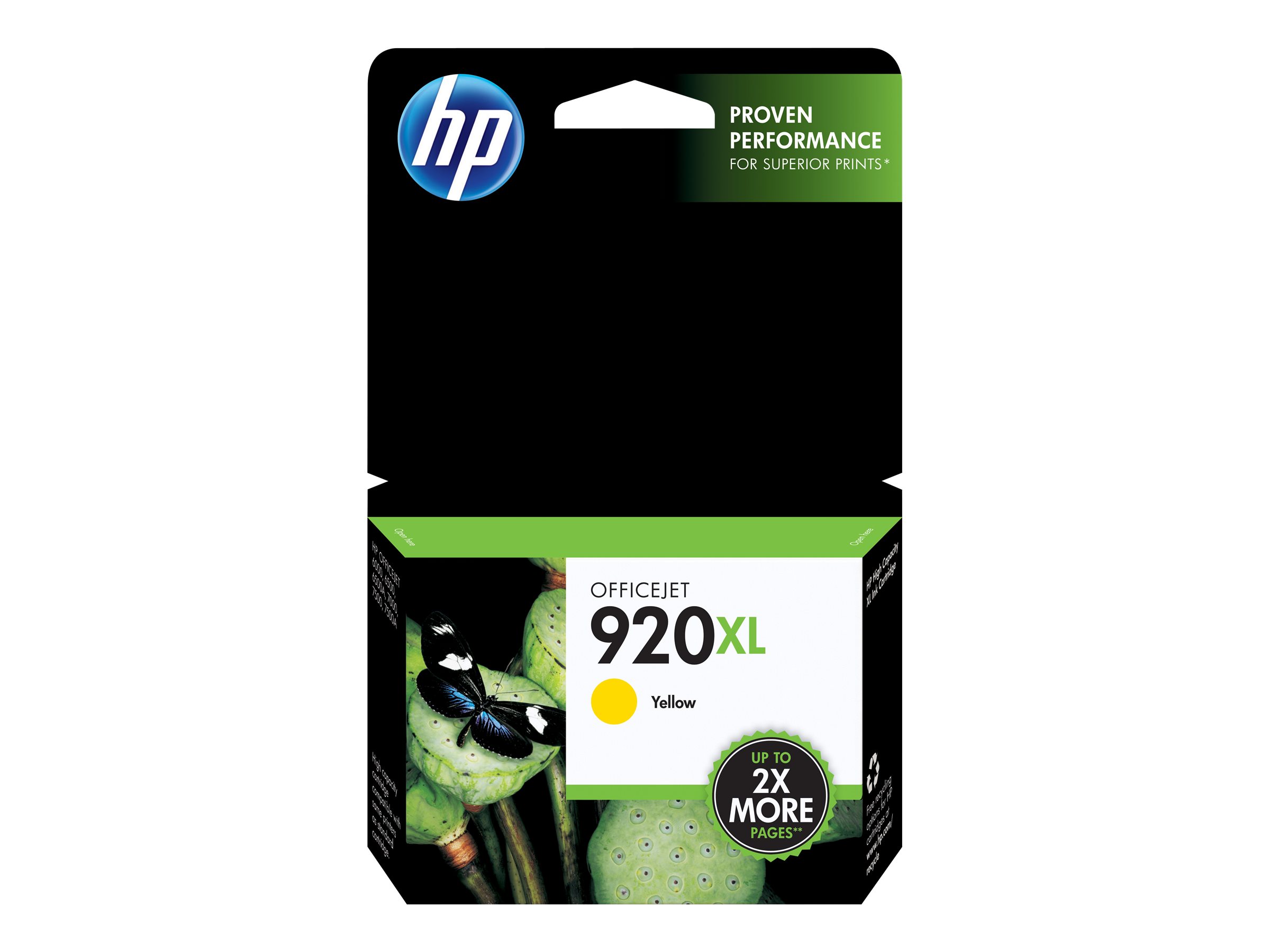 HP Cartucho de tinta original 920XL de alta capacidad amarillo