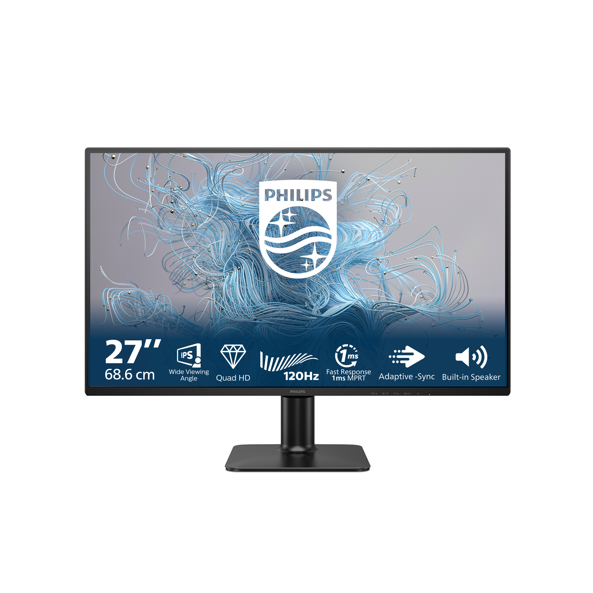 Philips 2000 series 27E2N2500/00 computer monitor 68.6 cm (27) 2560 x 1440 pixels Quad HD LCD Black