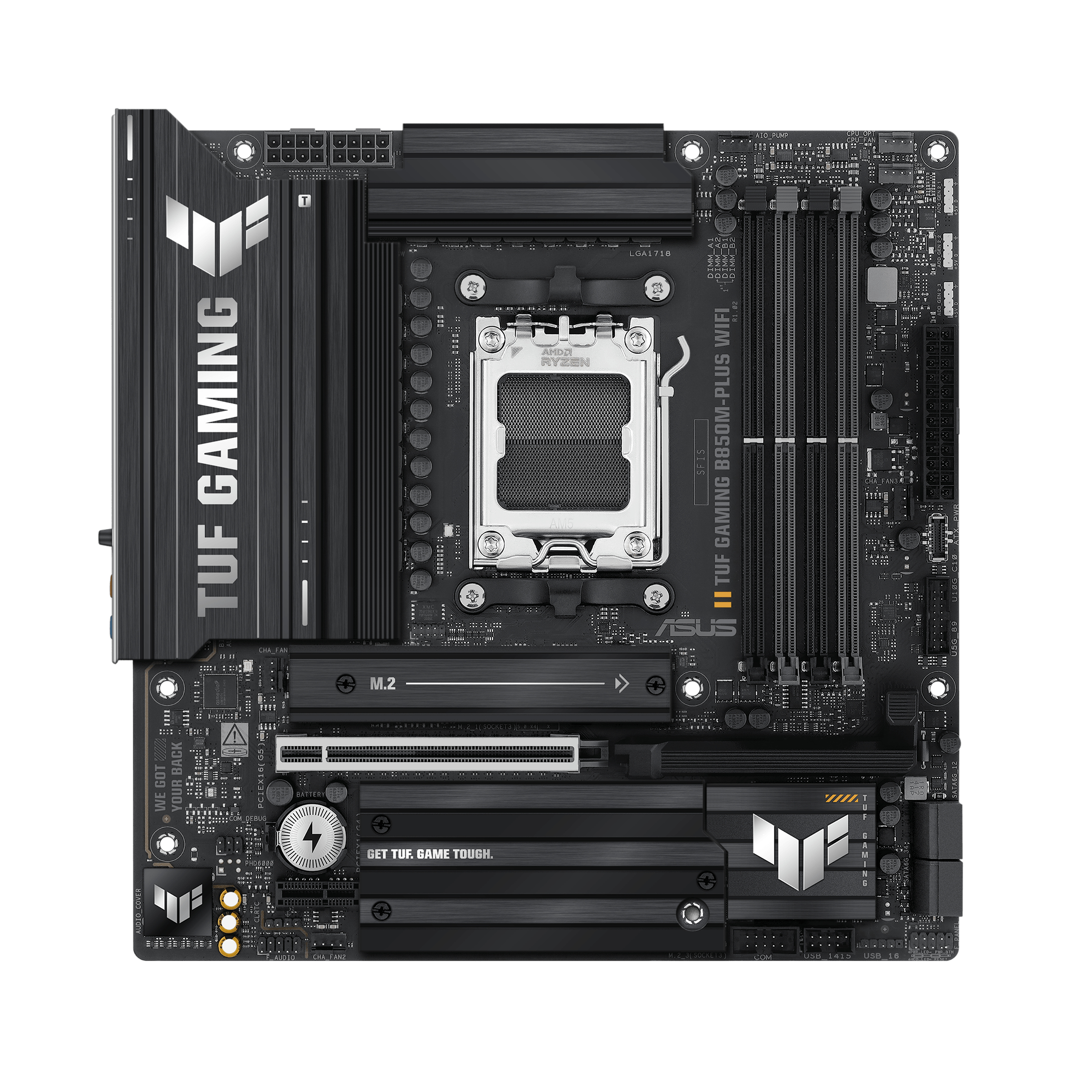 ASUS TUF Gaming B850M-PLUS WIFI - AMD Sockel AM5 (Ryzen Zen4) - Micro/Mini/Flex-ATX