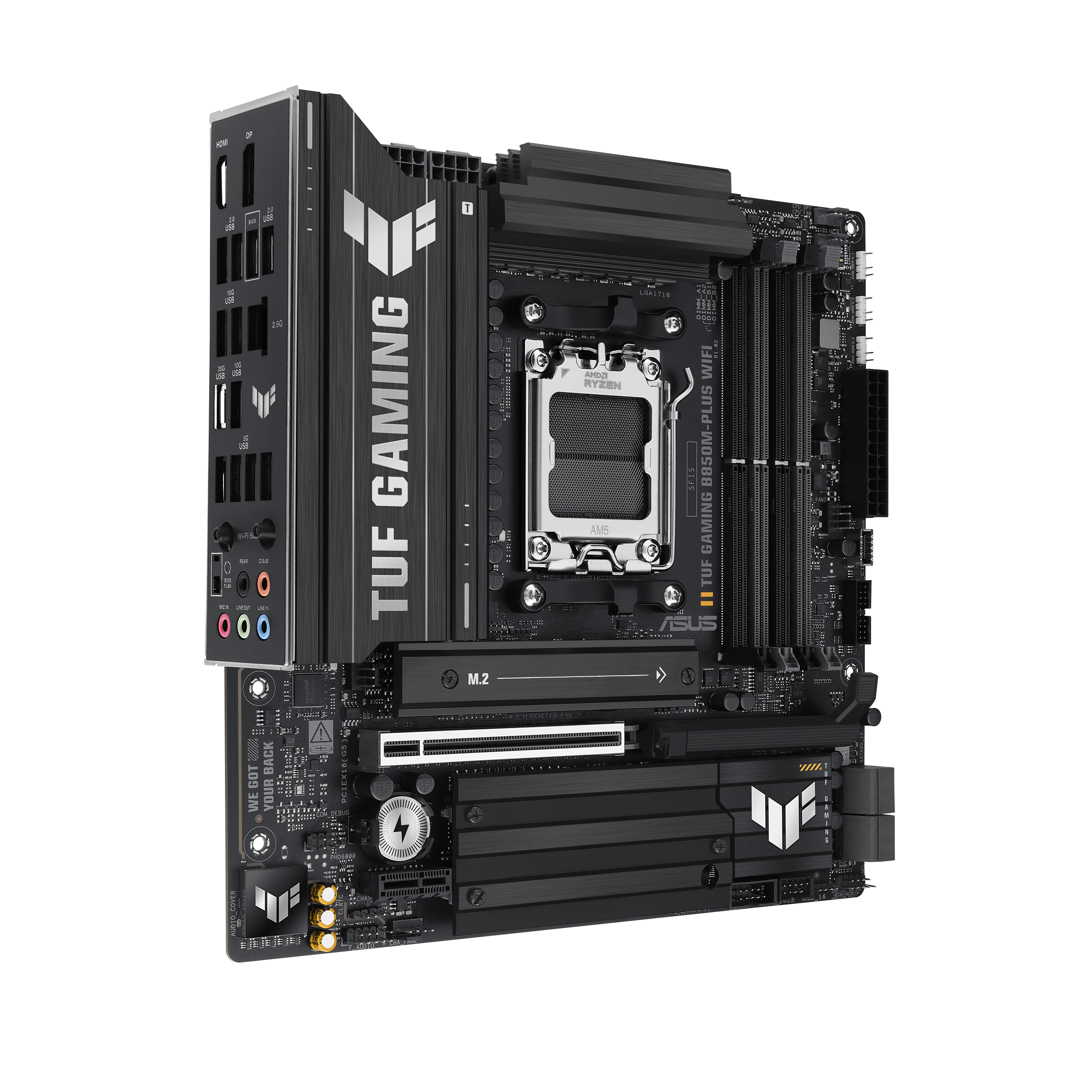 ASUS TUF Gaming B850M-PLUS WIFI - AMD Sockel AM5 (Ryzen Zen4) - Micro/Mini/Flex-ATX