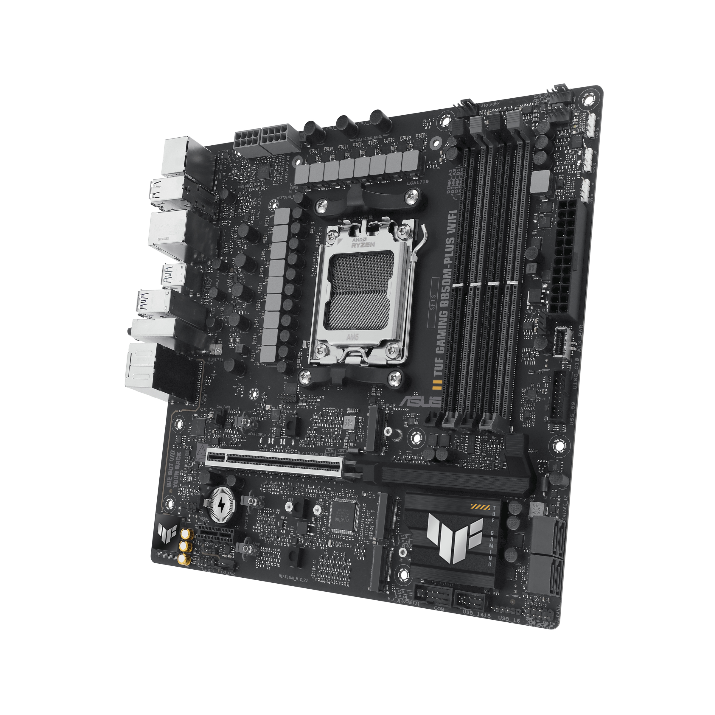 ASUS TUF Gaming B850M-PLUS WIFI - AMD Sockel AM5 (Ryzen Zen4) - Micro/Mini/Flex-ATX