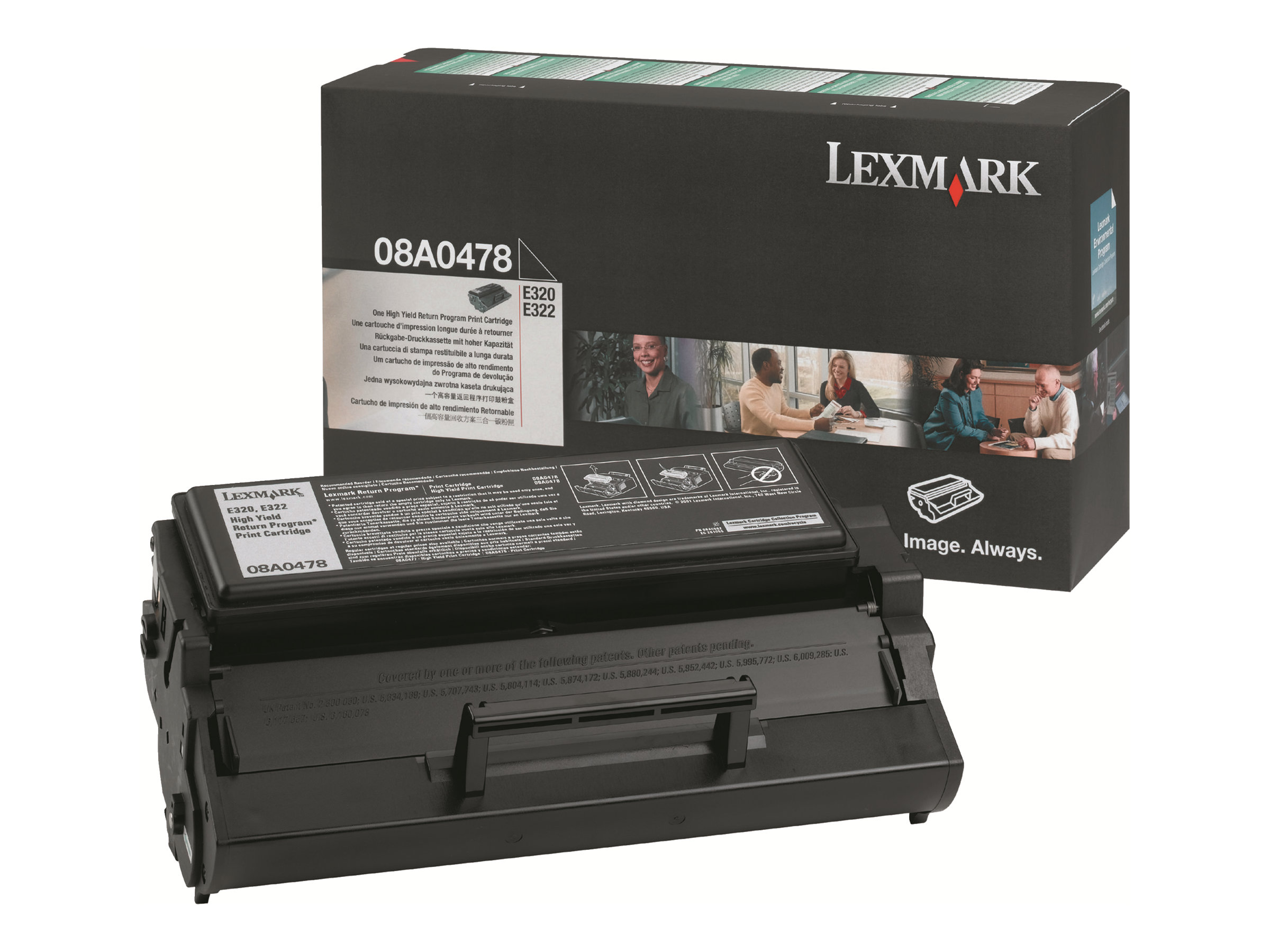 Lexmark 08A0478 cartucho de tner Original Negro
