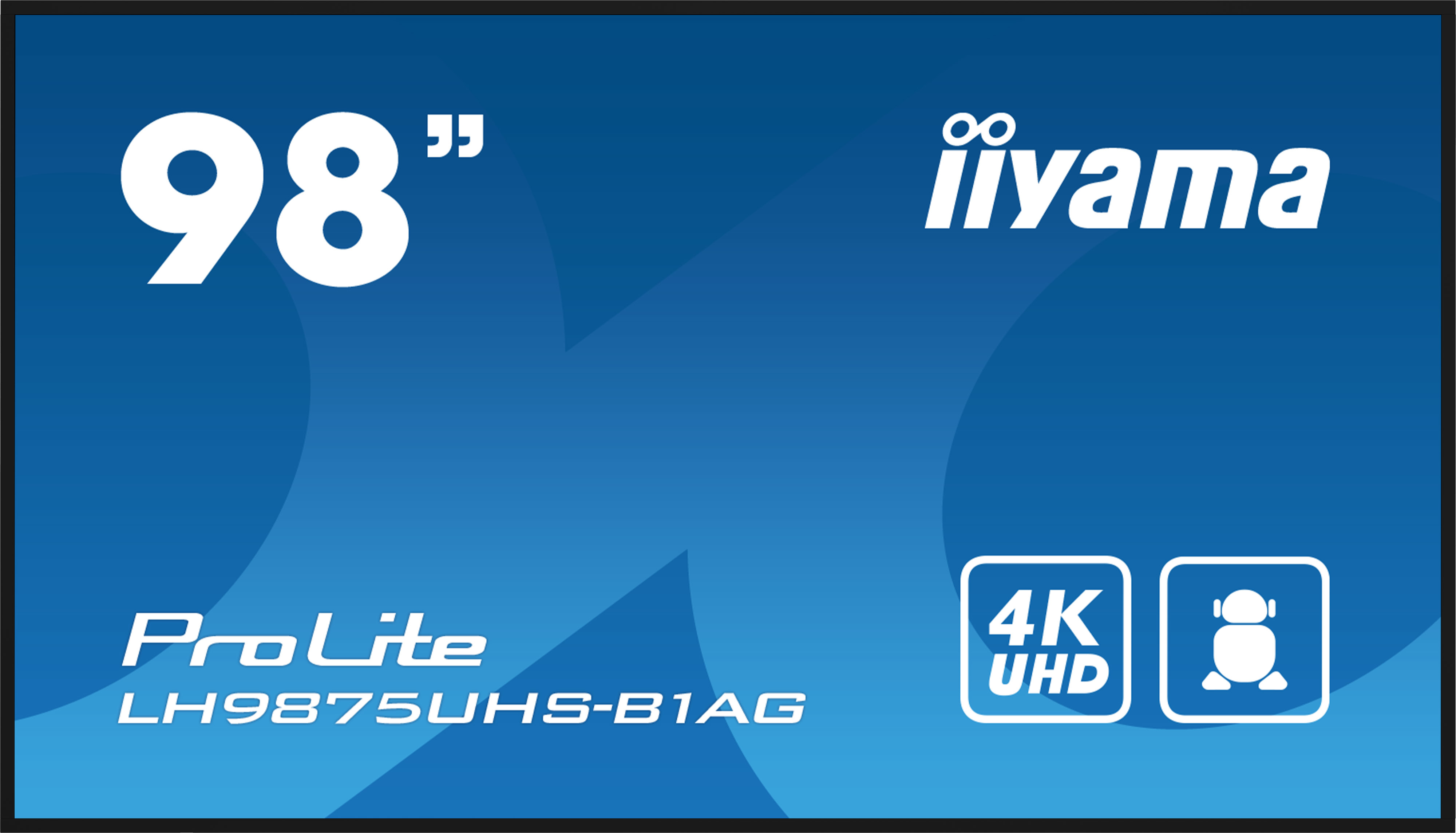 iiyama PROLITE Pannello A digitale 2,49 m (98) LED Wi-Fi 500 cd/m� 4K Ultra HD Nero Processore integrato Android 11 24/7