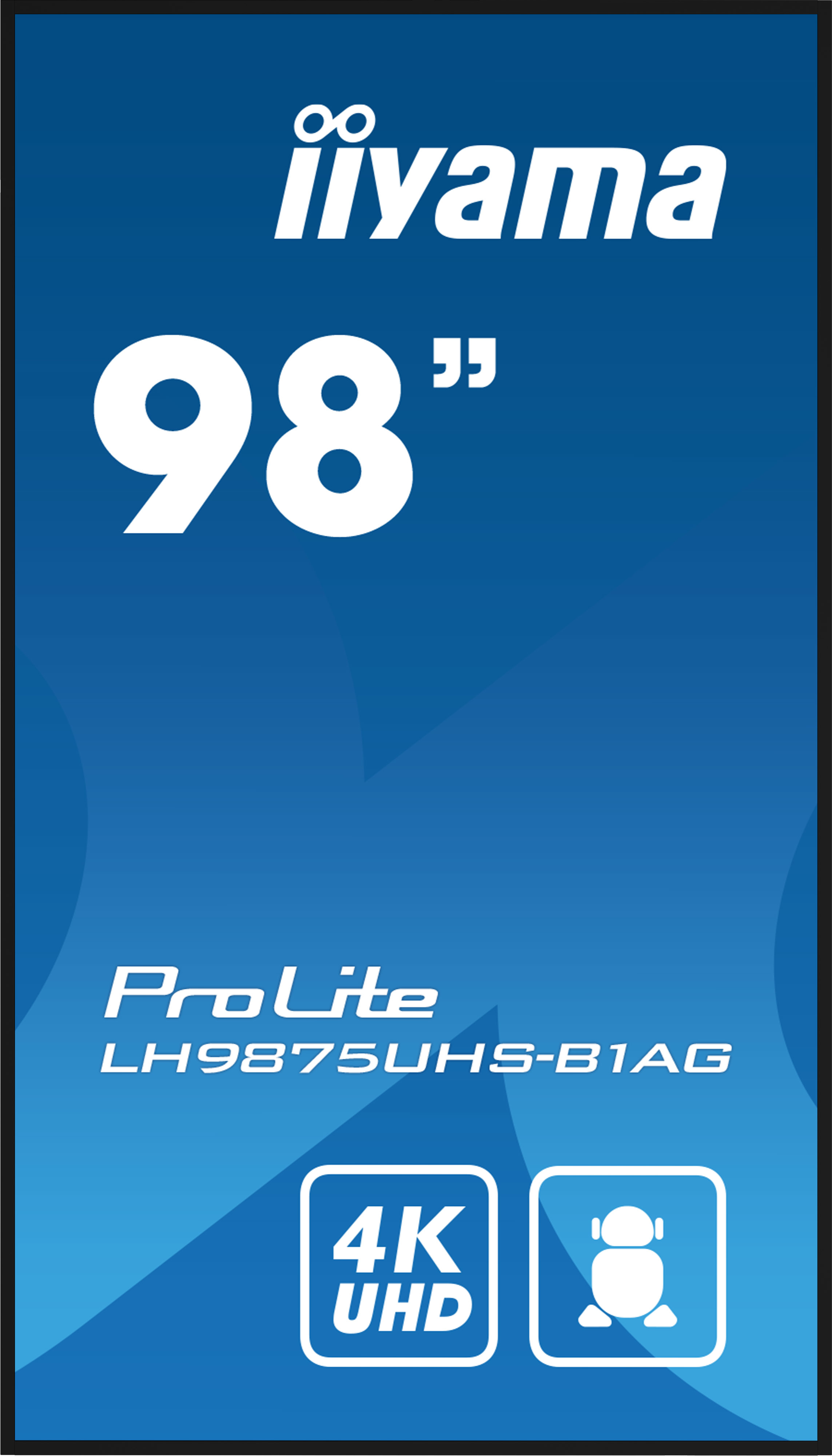 iiyama PROLITE Pannello A digitale 2,49 m (98) LED Wi-Fi 500 cd/m� 4K Ultra HD Nero Processore integrato Android 11 24/7