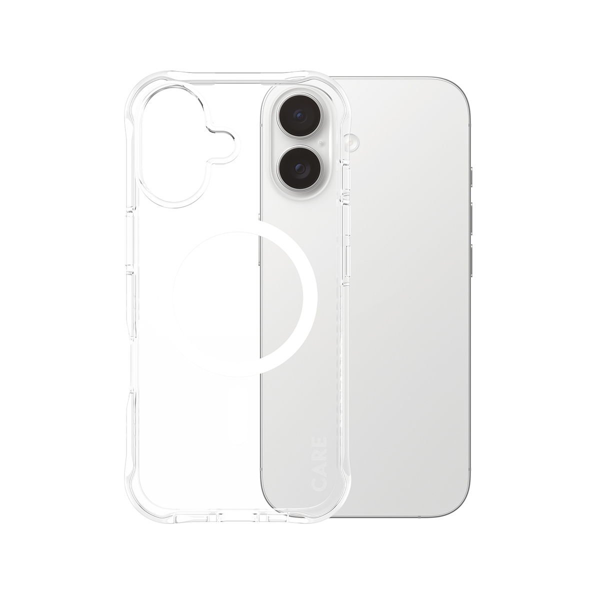 PanzerGlass CARE by PanzerGlass Samba - Hintere Abdeckung f�r Mobiltelefon - mit wei�em MagSafe - MagSafe-Kompatibilit�t - Thermoplastisches Polyurethan (TPU)