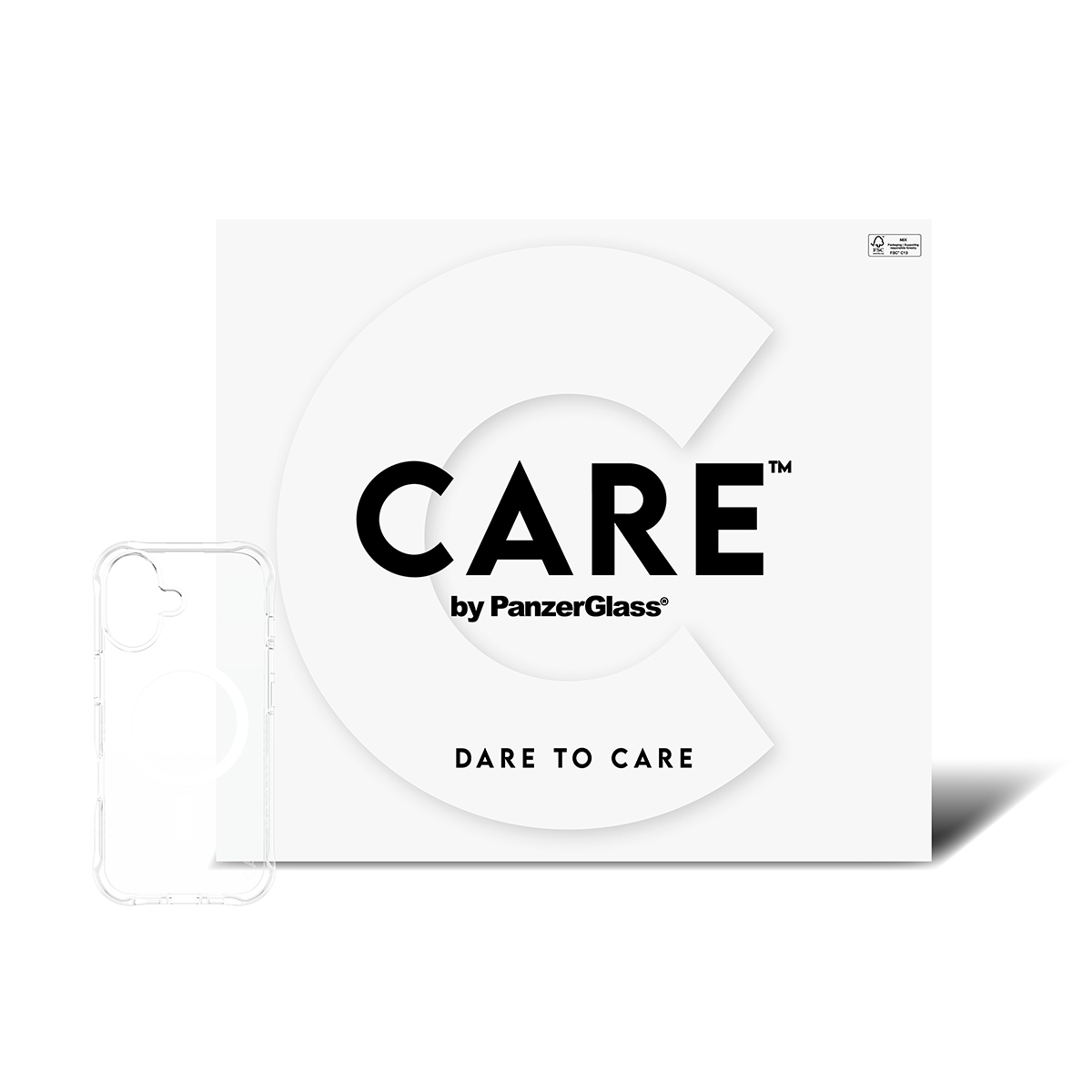 PanzerGlass CARE by PanzerGlass Samba - Hintere Abdeckung f�r Mobiltelefon - mit wei�em MagSafe - MagSafe-Kompatibilit�t - Thermoplastisches Polyurethan (TPU)