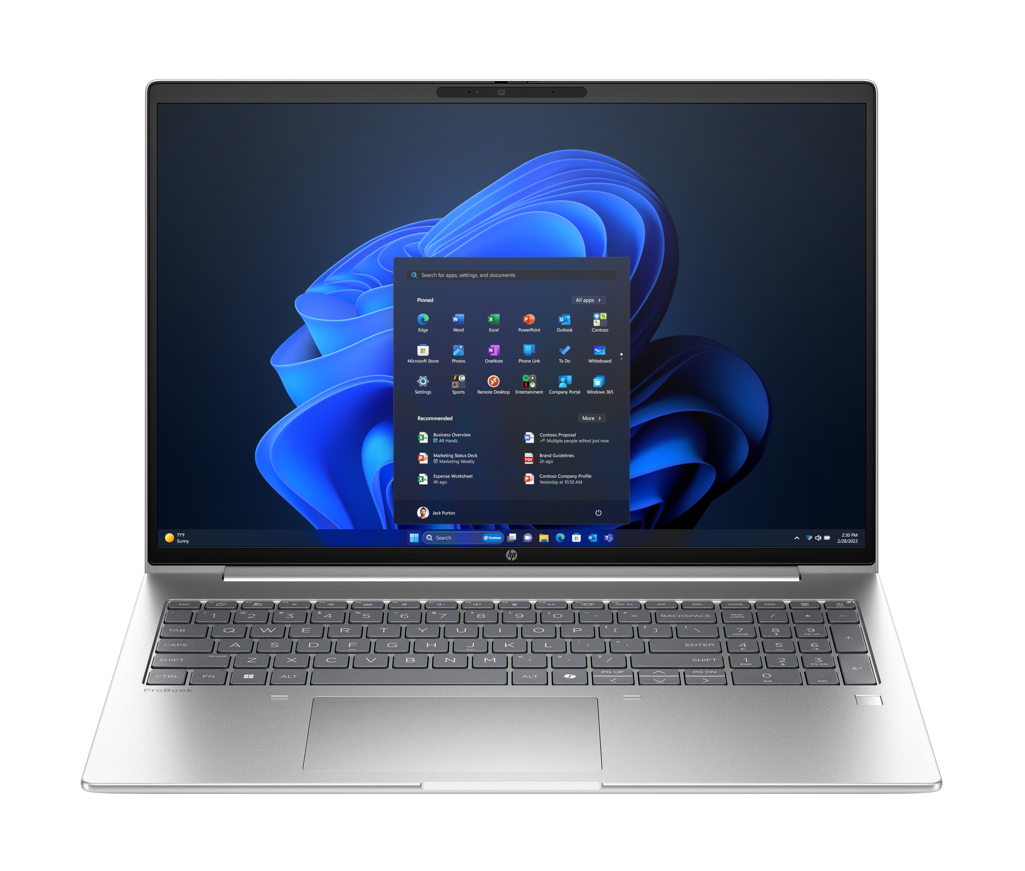 HP ProBook 4 G1iR Notebook AI - Intel Core 7 150U / 1.8 GHz - Win 11 Pro - Intel Graphics - 16 GB RAM - 512 GB SSD NVMe - 40.6 cm (16)