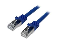 StarTech.com Cble rseau Cat6 blind SFTP sans crochet de 1 m - Cordon Ethernet RJ45 anti-accroc - M/M - Bleu