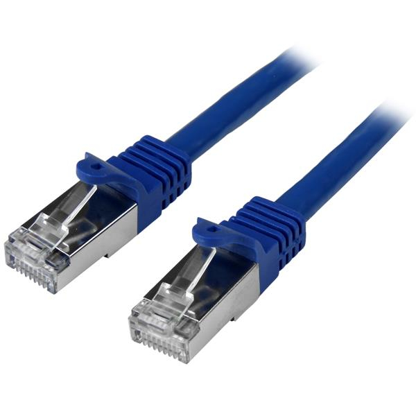 StarTech.com Cble rseau Cat6 blind SFTP sans crochet de 1 m - Cordon Ethernet RJ45 anti-accroc - M/M - Bleu