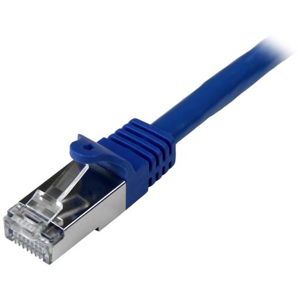 StarTech.com Cble rseau Cat6 blind SFTP sans crochet de 1 m - Cordon Ethernet RJ45 anti-accroc - M/M - Bleu