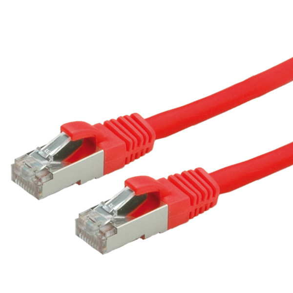 Value S/FTP Patch Cord Cat.6, halogen-free, red, 5m cavo di rete Rosso