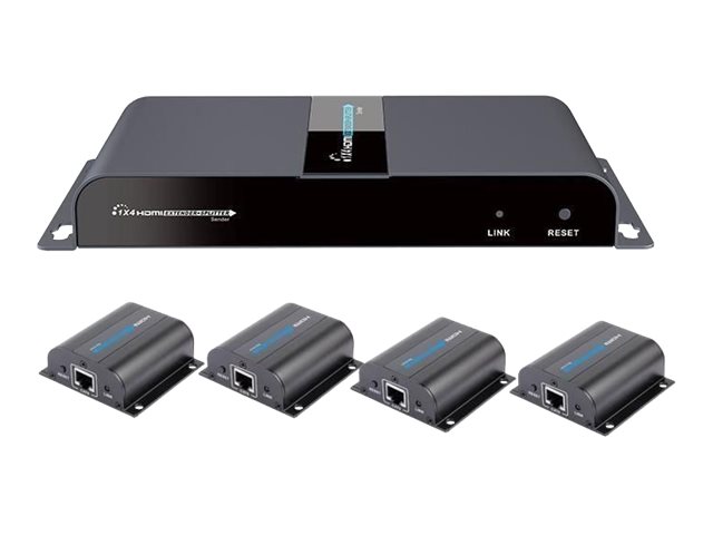 Techly IDATA-EX-HL41TY AV extender AV transmitter & receiver Black
