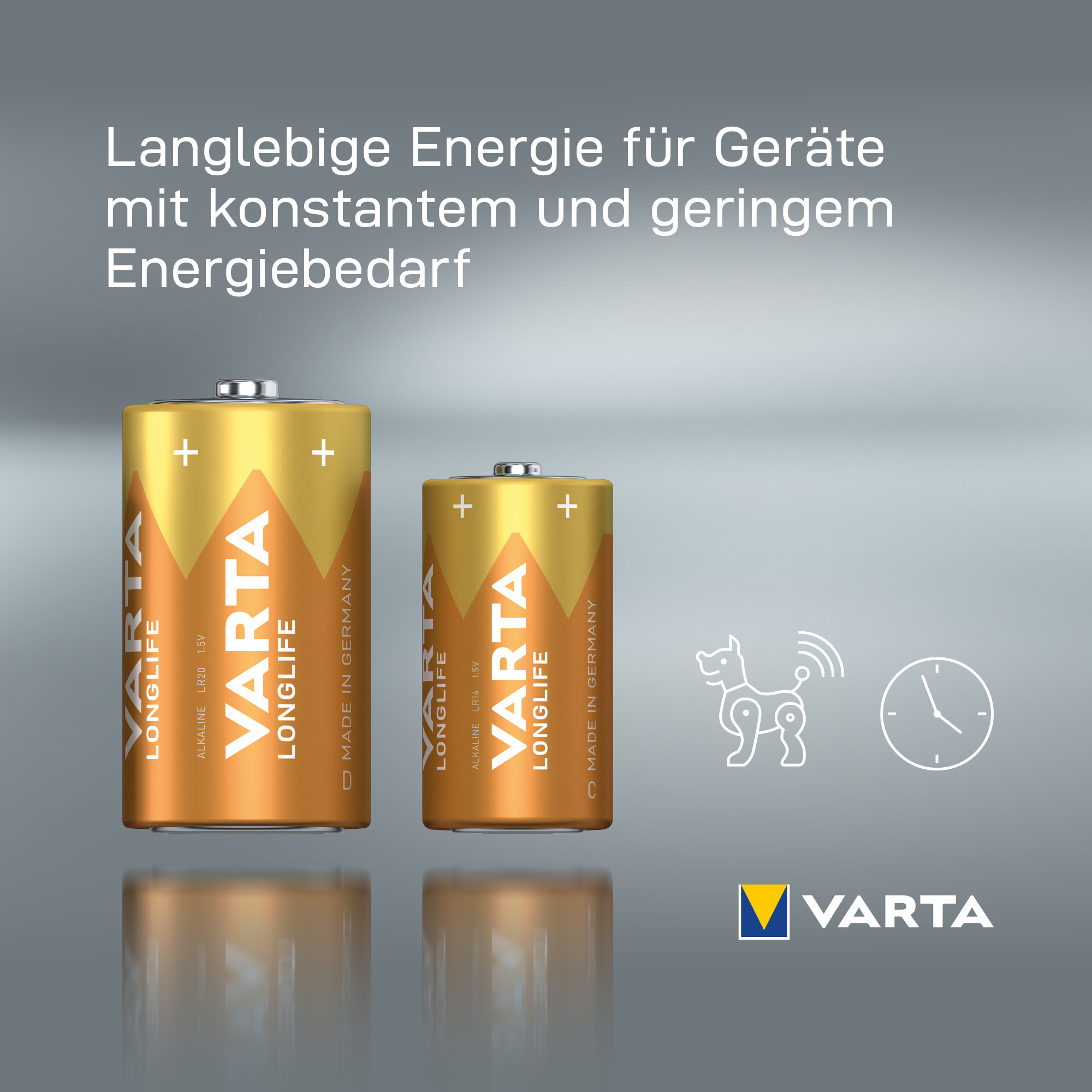 Varta Longlife D Blister 2 Mono -Batterie Alkali-Mangan 2 St. - Batterie - Mono (D)