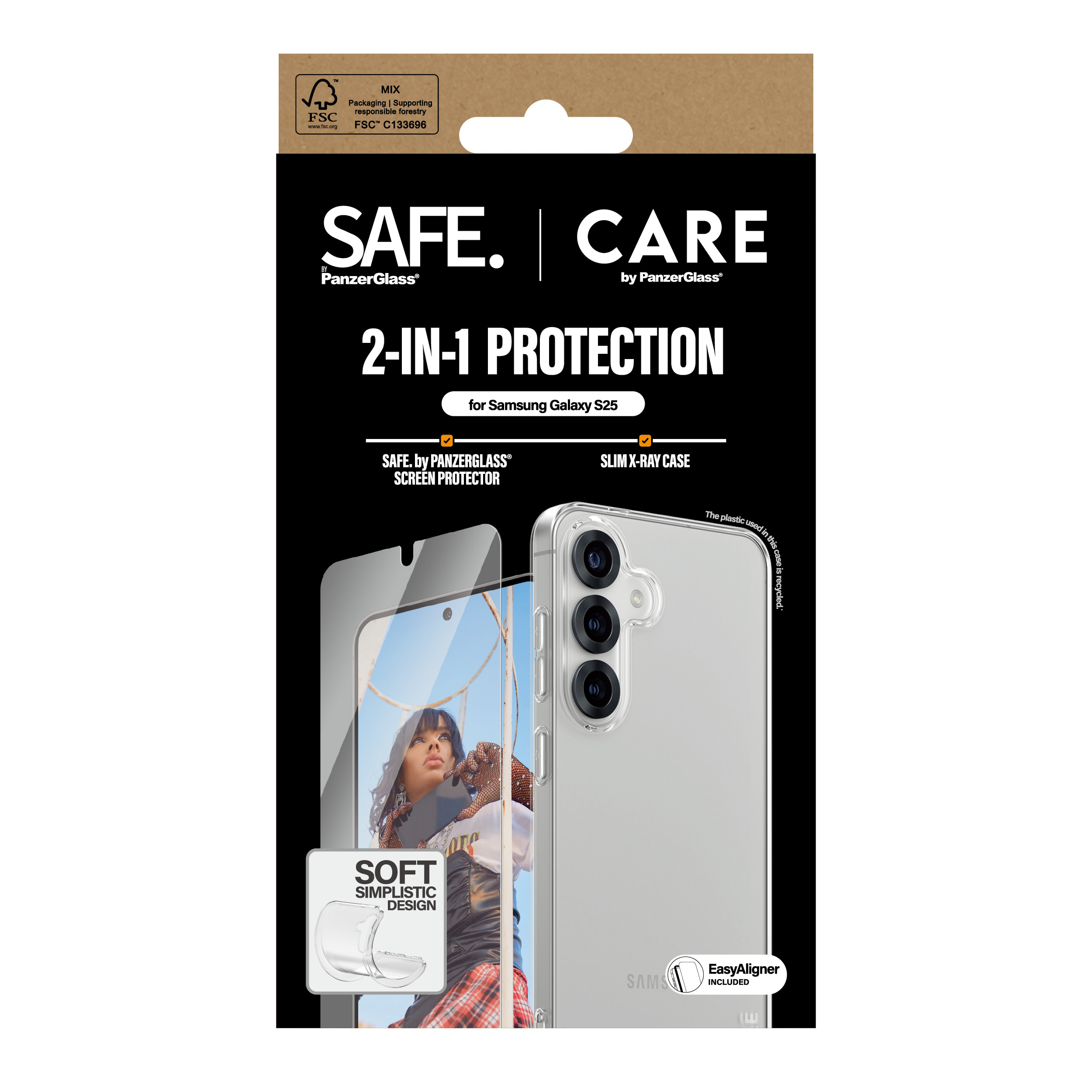 PanzerGlass CARE by � Fashion 2-in-1 Bundle Samsung Galaxy S25