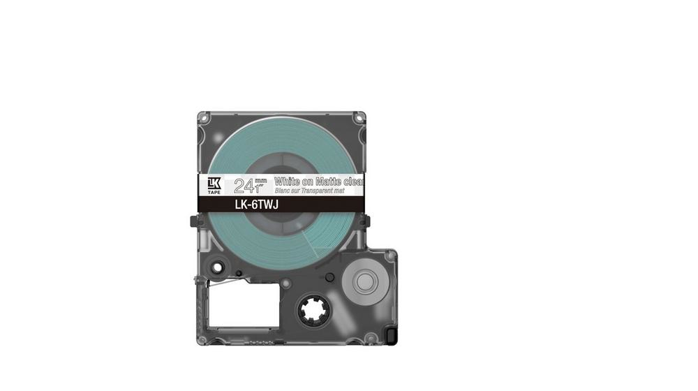 Epson LK-6TWJ Transparent, Blanc