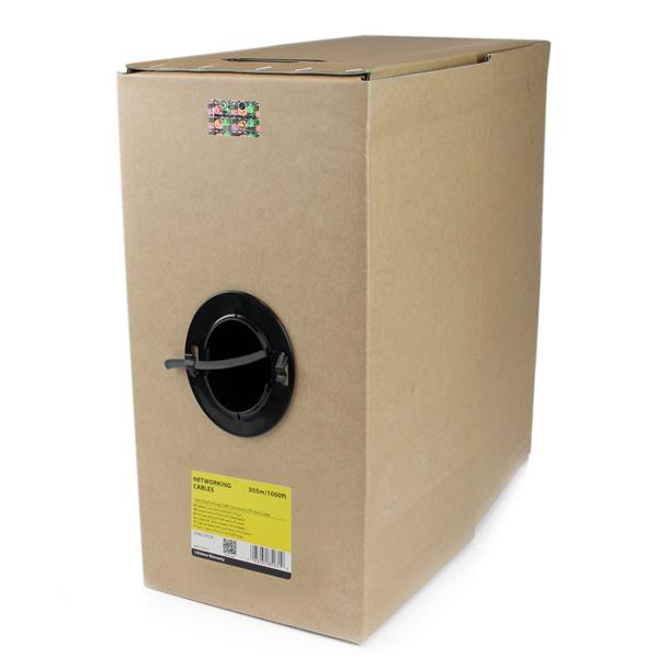 StarTech.com Bobine Cble Rseau Ethenet Cat6 Solide UTP inifug CMR (Riser) en vrac - 304,8 m Gris