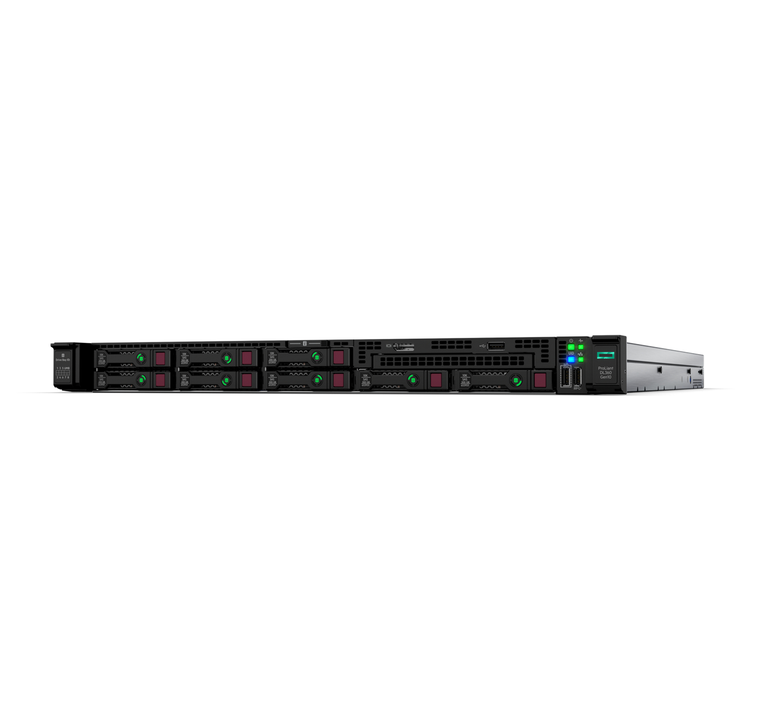 HPE ProLiant DL360 Gen10 - Server - Rack-Montage - 1U - zweiweg - 1 x Xeon Silver 4214R / 2.4 GHz - RAM 32 GB - SATA/SAS - Hot-Swap 6.4 cm (2.5)