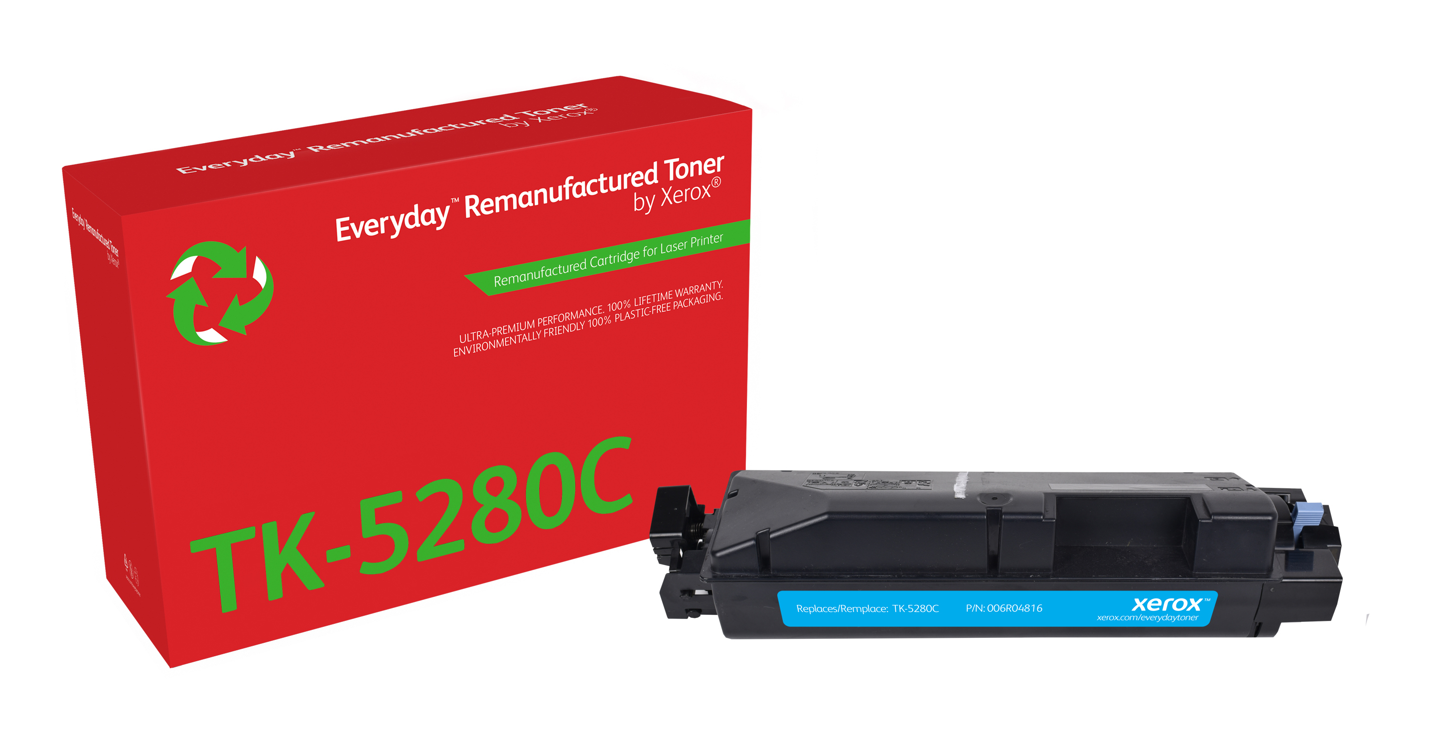 Remanufacturado Everyday Tner Everyday Cian remanufacturado de Xerox es compatible con Kyocera TK-5280C, Capacidad estndar