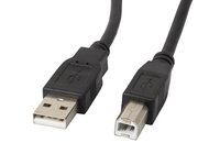 Lanberg CA-USBA-11CC-0005-BK - 0,5 m - USB A - USB B - USB 2.0 - 0,48 Gbit/s - Schwarz