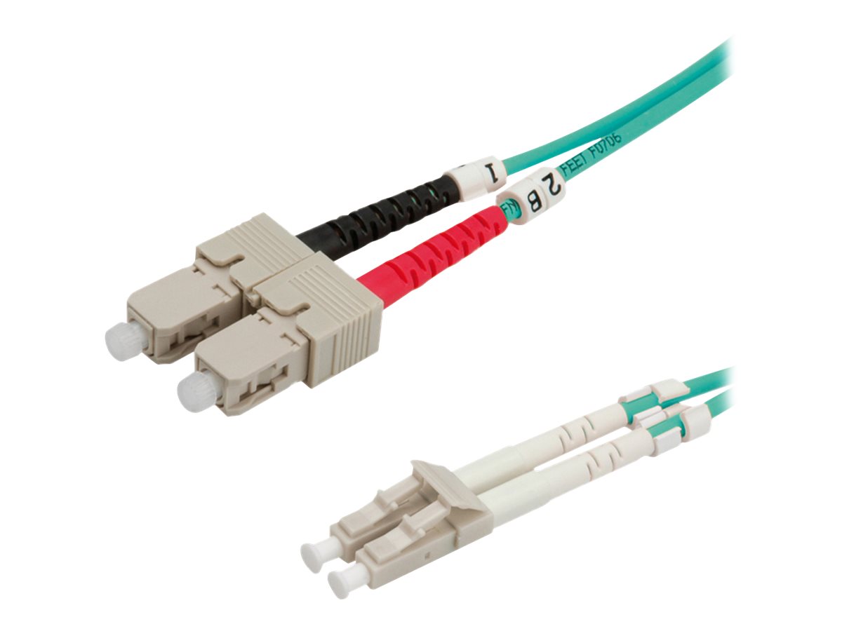 Value 21.99.8713 cable de fibra optica 3 m LC SC Turquesa