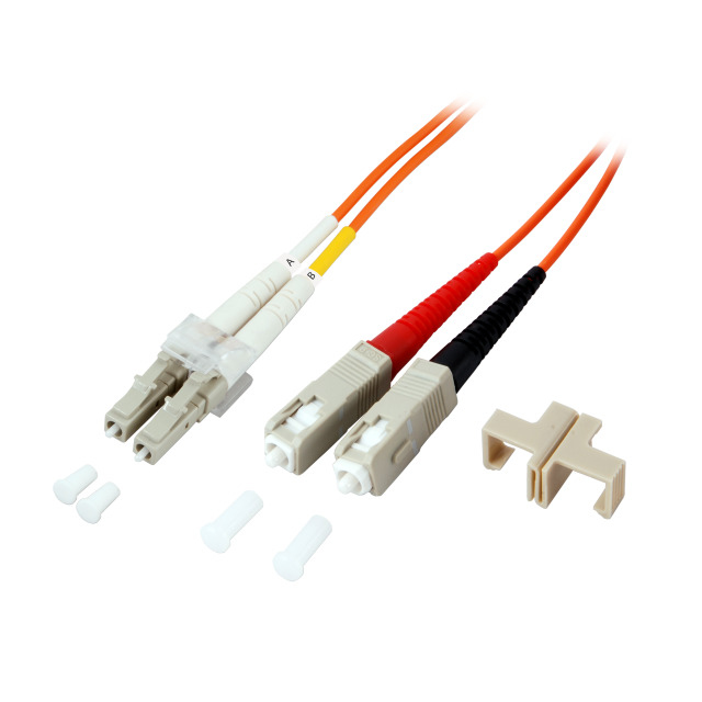 EFB Elektronik O0320.15 fibre optic cable 15 m LC SC OM2 Orange