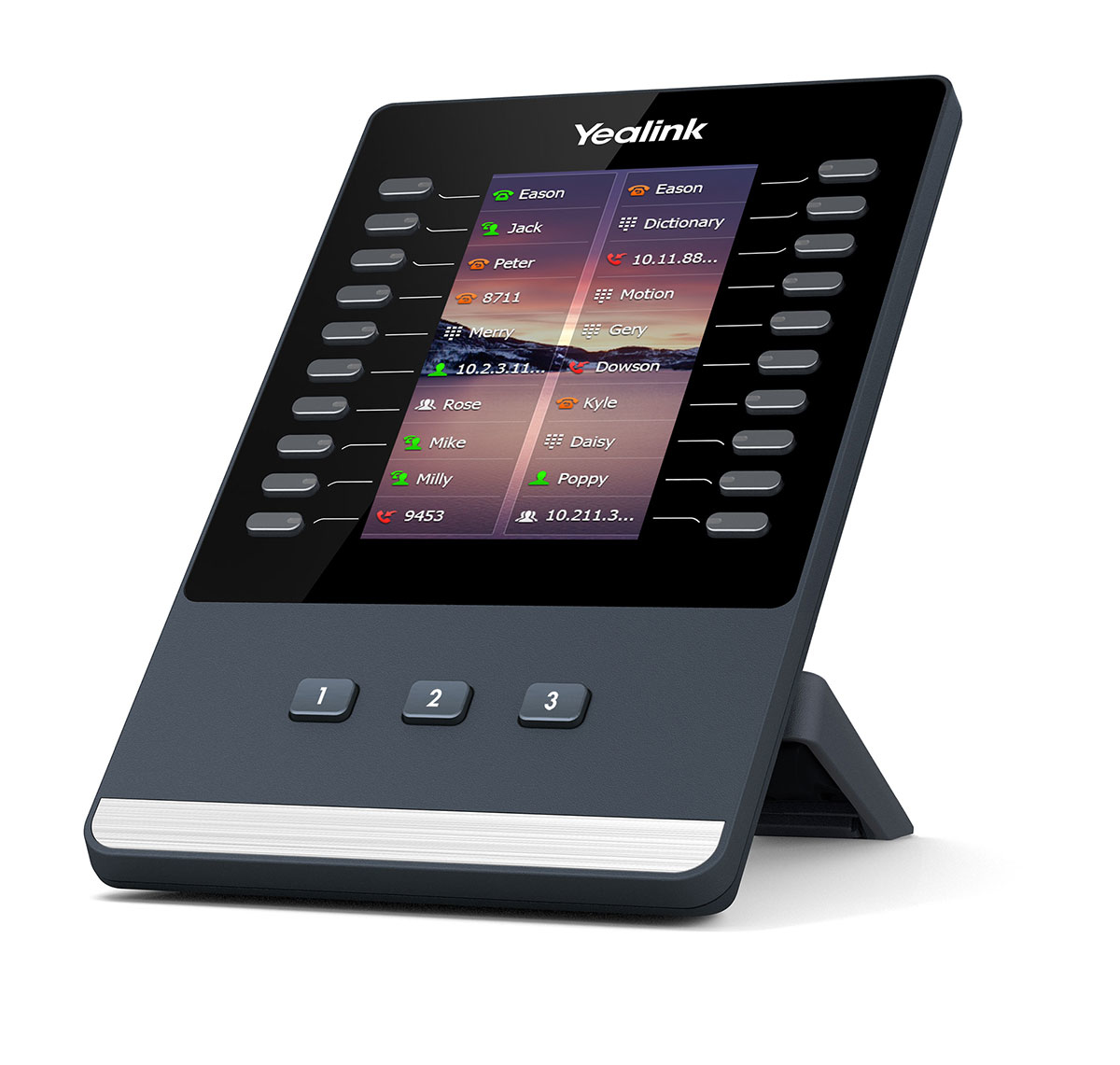 Yealink EXP43 IP m�dulo adicional (add-on) Negro, Gris 23 botones