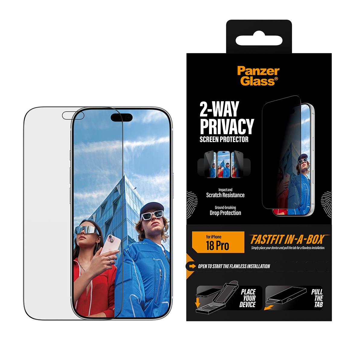 PanzerGlass PG 2-Way Privacy SP iPhone 2026 Pro UWF