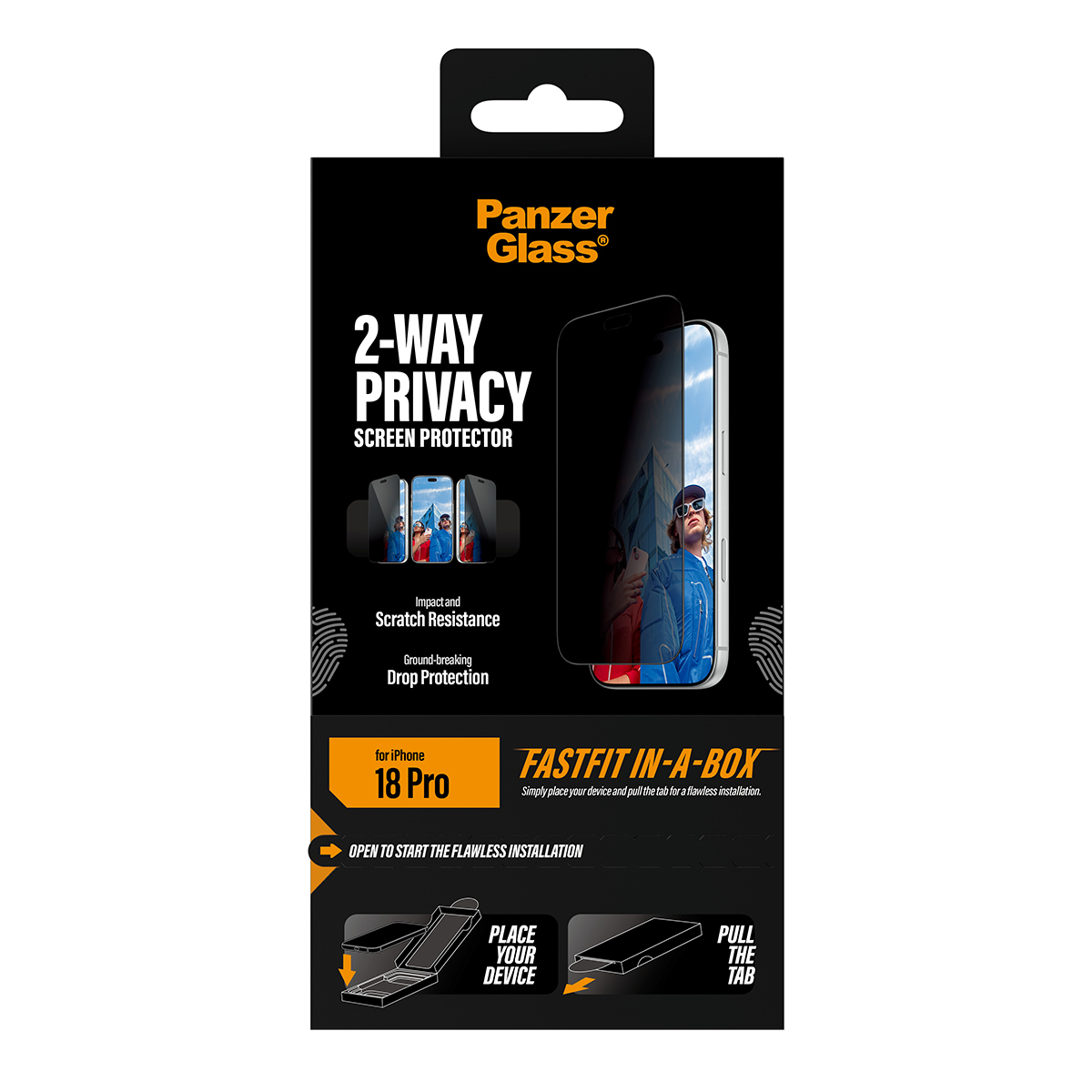 PanzerGlass PG 2-Way Privacy SP iPhone 2026 Pro UWF