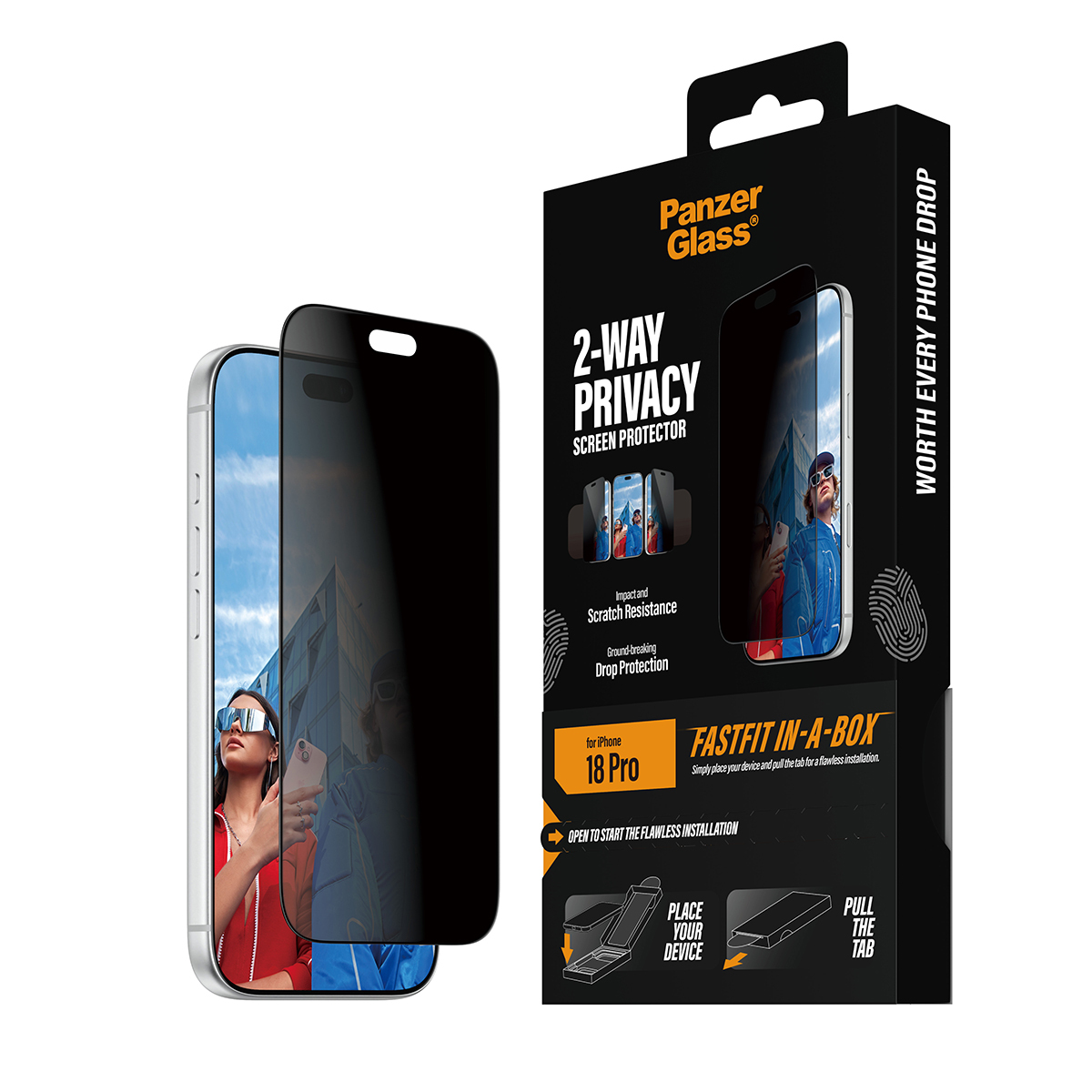 PanzerGlass PG 2-Way Privacy SP iPhone 2026 Pro UWF