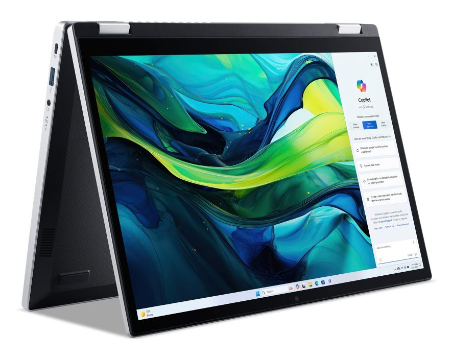 Acer Aspire Go Spin 14 AGSP14-31PT - Flip-Design - Intel N-series N355 / 1.9 GHz - Win 11 Home - Intel Graphics - 16 GB RAM - 512 GB SSD NVMe - 35.6 cm (14)