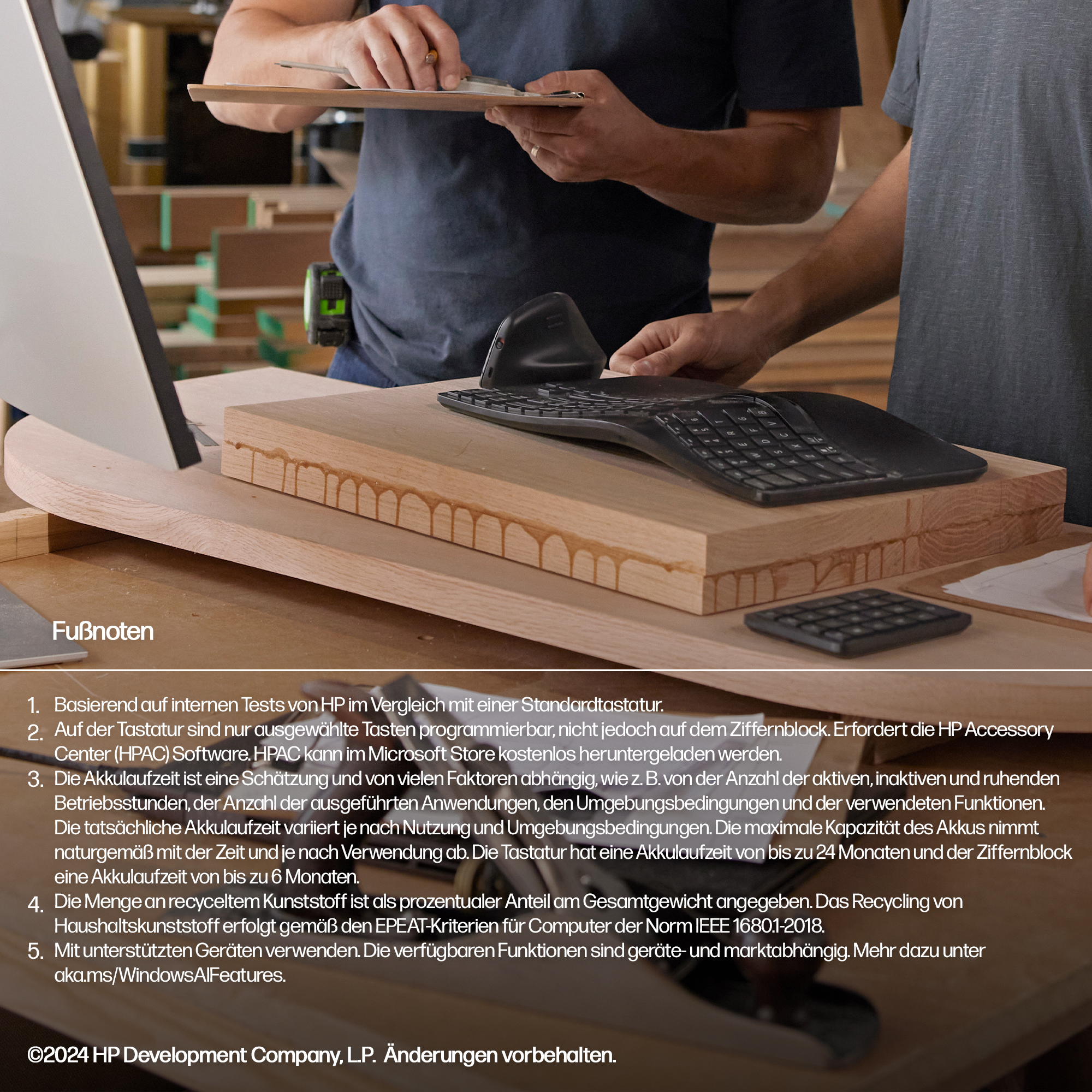 HP 965 Ergonomic Wireless Keyboard