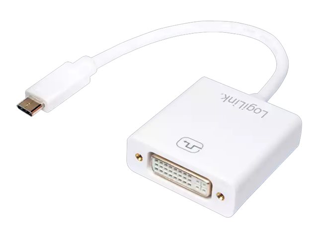 LogiLink UA0245A c�ble vid�o et adaptateur 0,14 m DVI USB Type-A Blanc