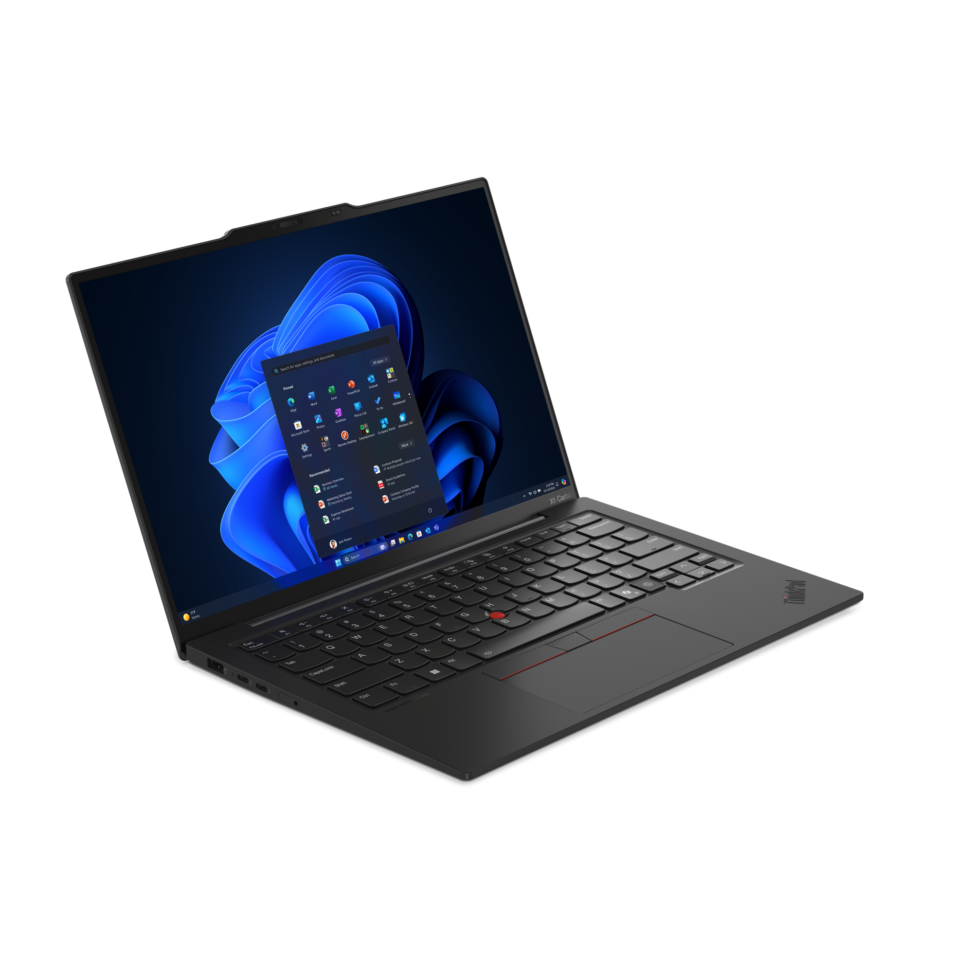 Lenovo ThinkPad X1 Carbon Gen 13 Intel Core Ultra 7 255U Ordinateur portable 35,6 cm (14) WUXGA 32 Go LPDDR5x-SDRAM 1 To SSD Wi-Fi 6E (802.11ax) Windows 11 Pro Allemand Noir