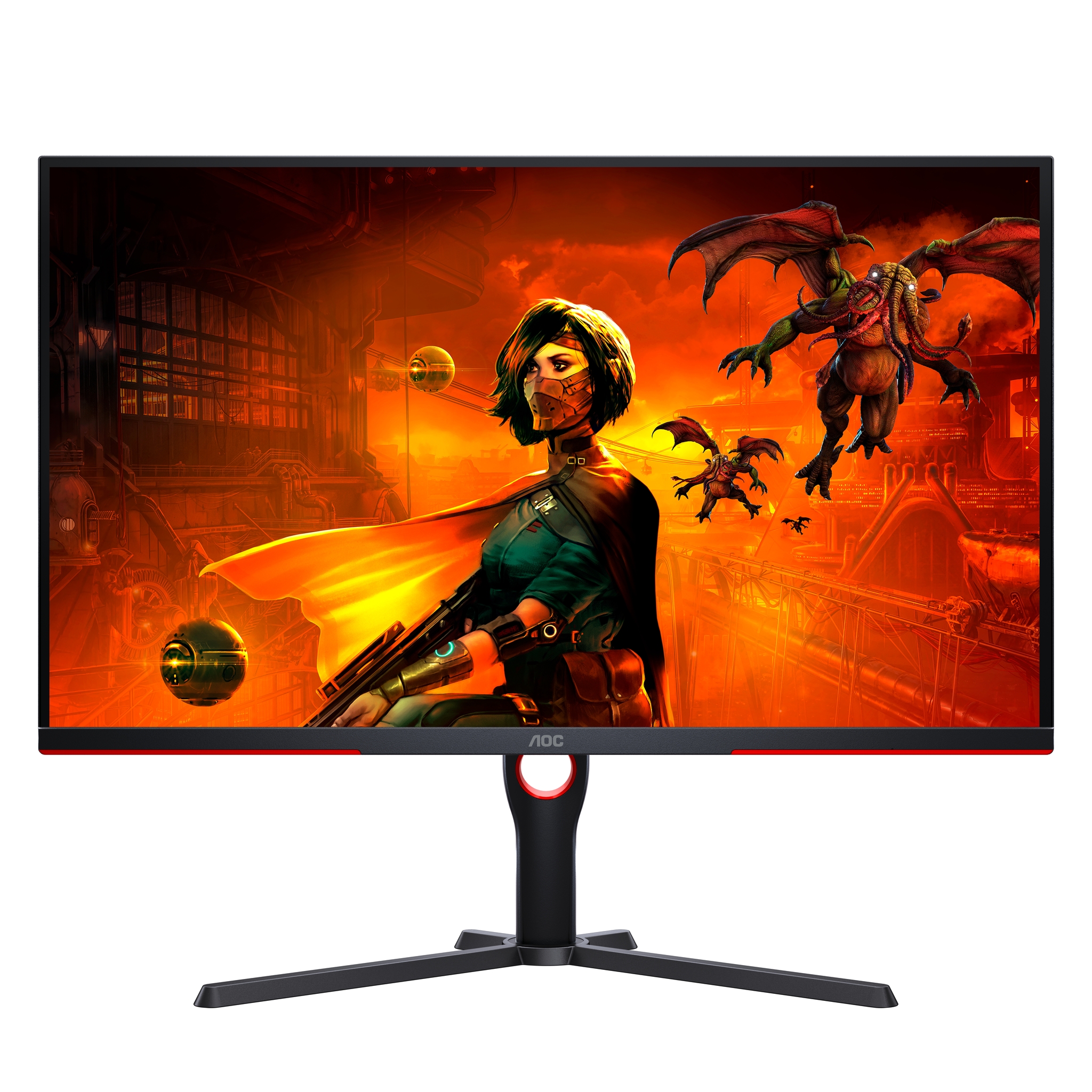 AOC G3 U32G3X LED display 80 cm (31.5) 3840 x 2160 Pixeles 4K Ultra HD Negro, Rojo