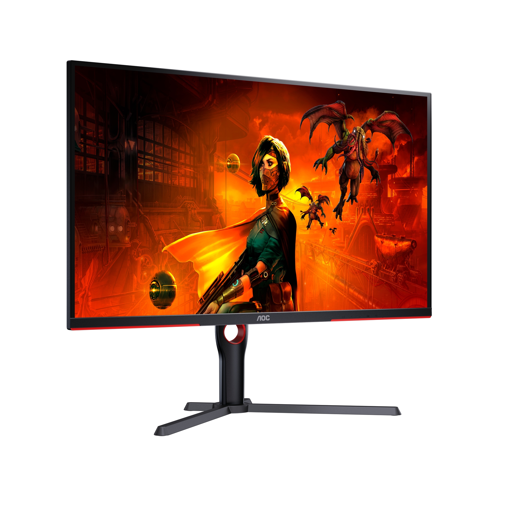 AOC G3 U32G3X LED display 80 cm (31.5) 3840 x 2160 Pixeles 4K Ultra HD Negro, Rojo
