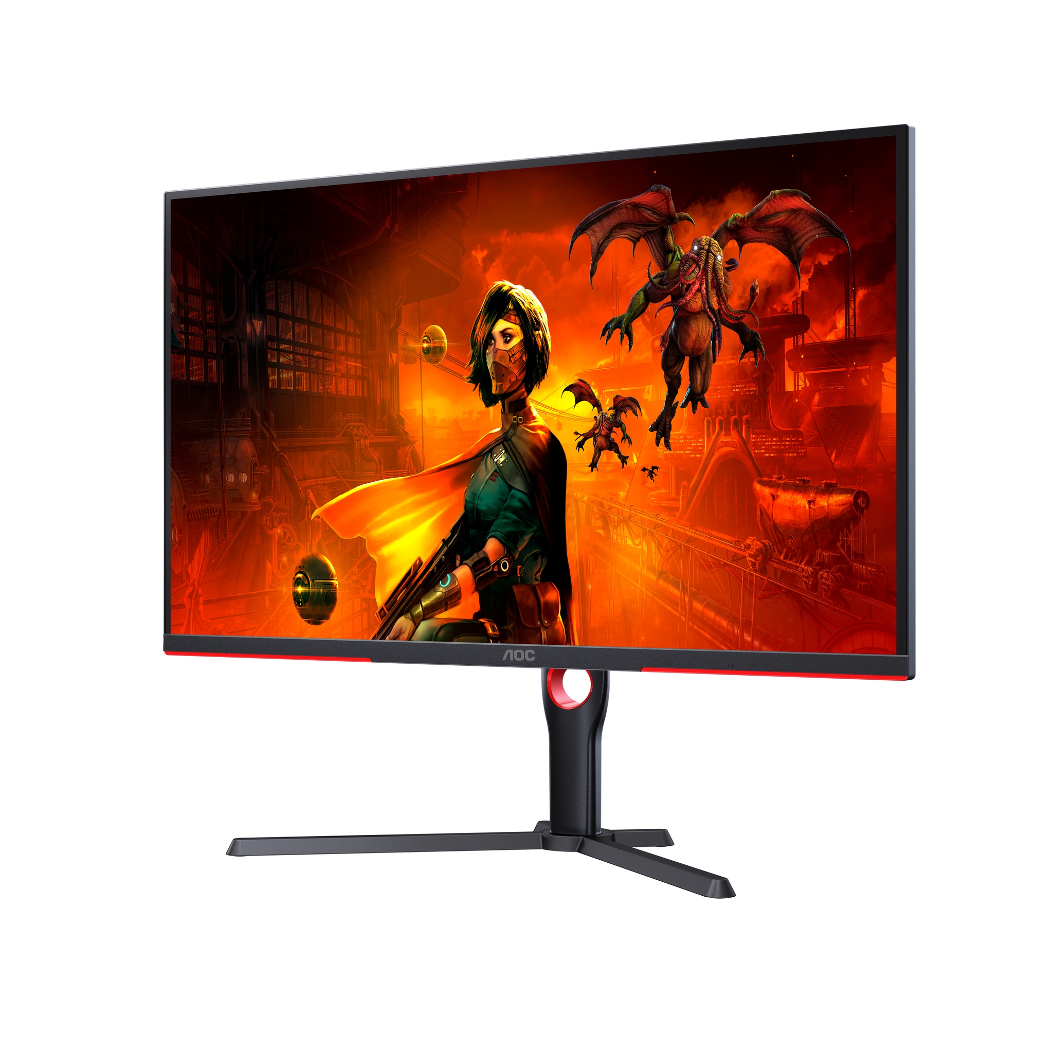 AOC G3 U32G3X LED display 80 cm (31.5) 3840 x 2160 Pixeles 4K Ultra HD Negro, Rojo