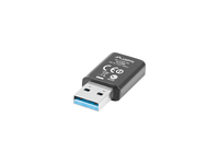 Lanberg NC-1200-WI - Kabellos - USB - WLAN - 5000 Mbit/s - Schwarz