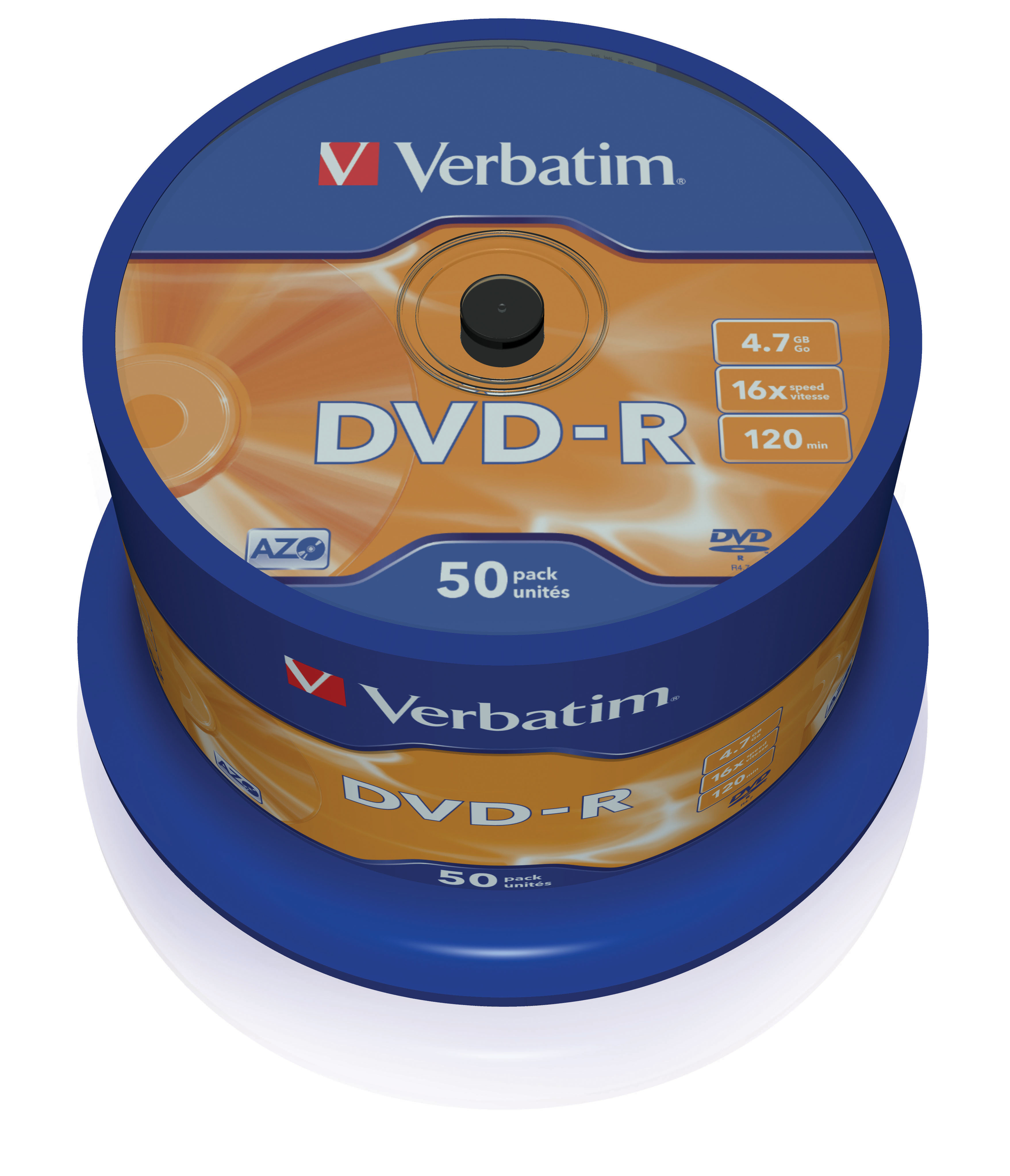 Verbatim DVD-R Matt Silver 4,7 Go 50 pi�ce(s)