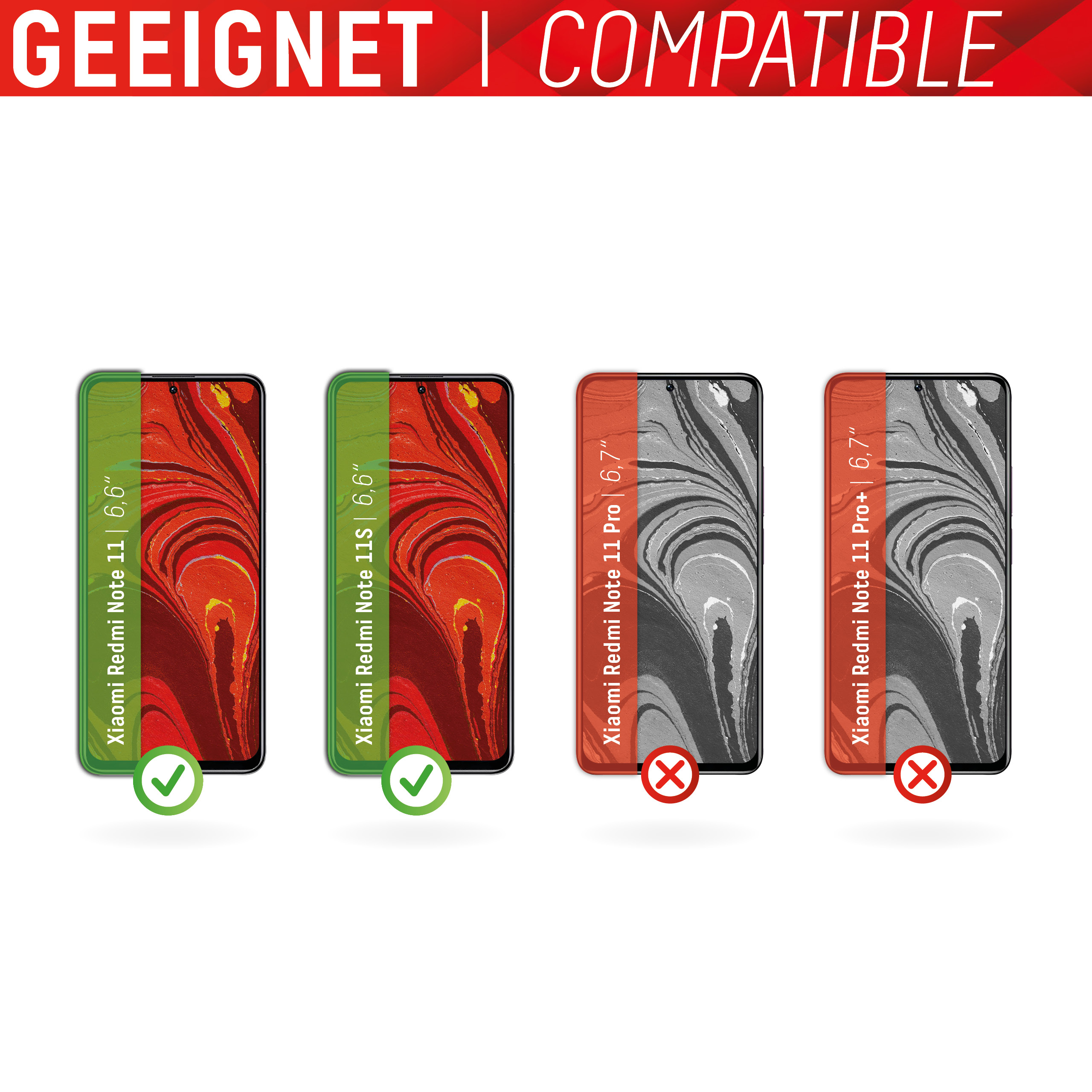 E.V.I. DISPLEX Real Glass - Bildschirmschutz fr Handy
