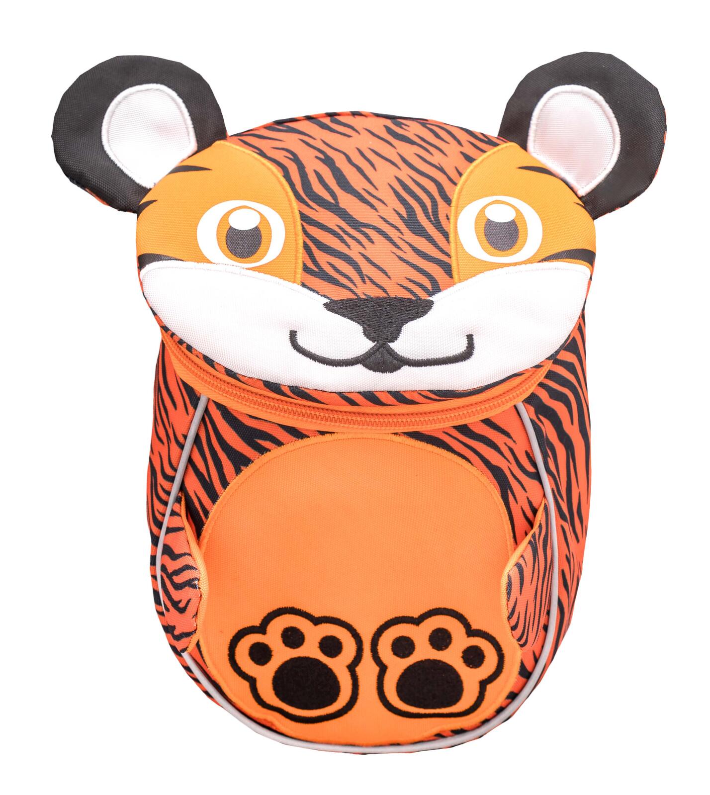 BELMIL Kindergartenrucksack Mini Animals Tiger Kunstfaser orange/schwarz