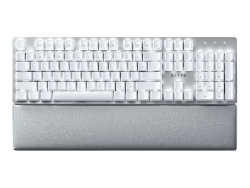 Razer Pro Type Ultra teclado USB + RF Wireless + Bluetooth QWERTY Alemn Blanco