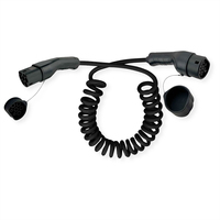 ROLINE 19.08.0043 - Schwarz - Typ 2 - Typ 1 - Gerade - Gerade - IP54 - IP65