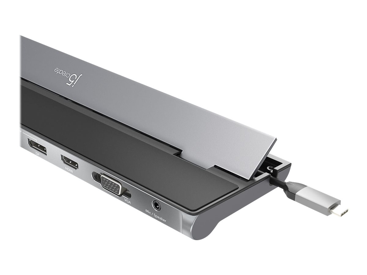 j5create JCD543P-EN Estaci�n de acoplamiento de pantalla triple USB-C� con adaptador PD de 100W - UE