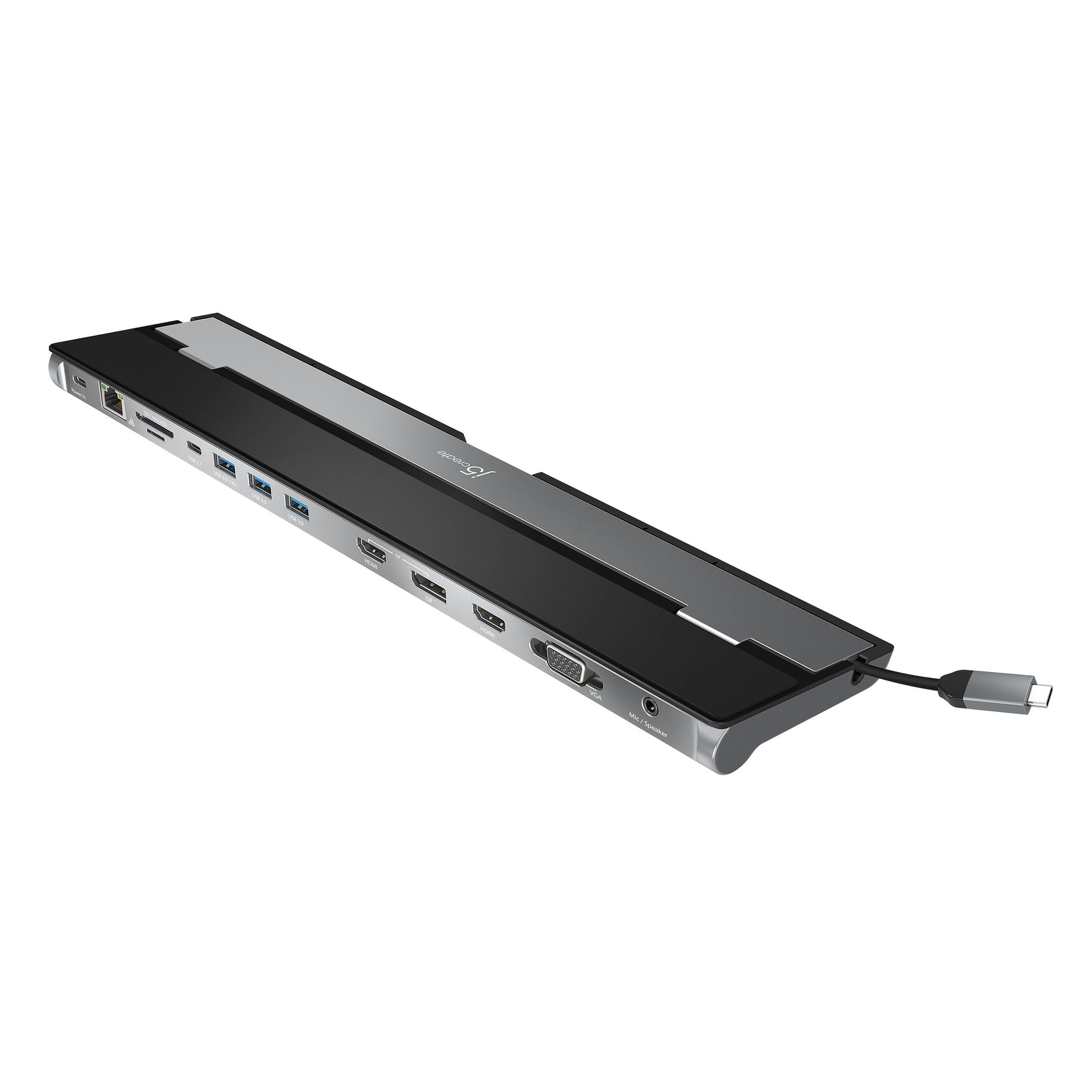j5create JCD543P-EN Estaci�n de acoplamiento de pantalla triple USB-C� con adaptador PD de 100W - UE