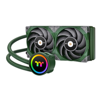 Thermaltake CL-W319-PL12RG-A sistema de refrigeracin para ordenador Procesador Sistema de refrigeracin lquida todo en uno 12 cm Verde 1 pieza(s)