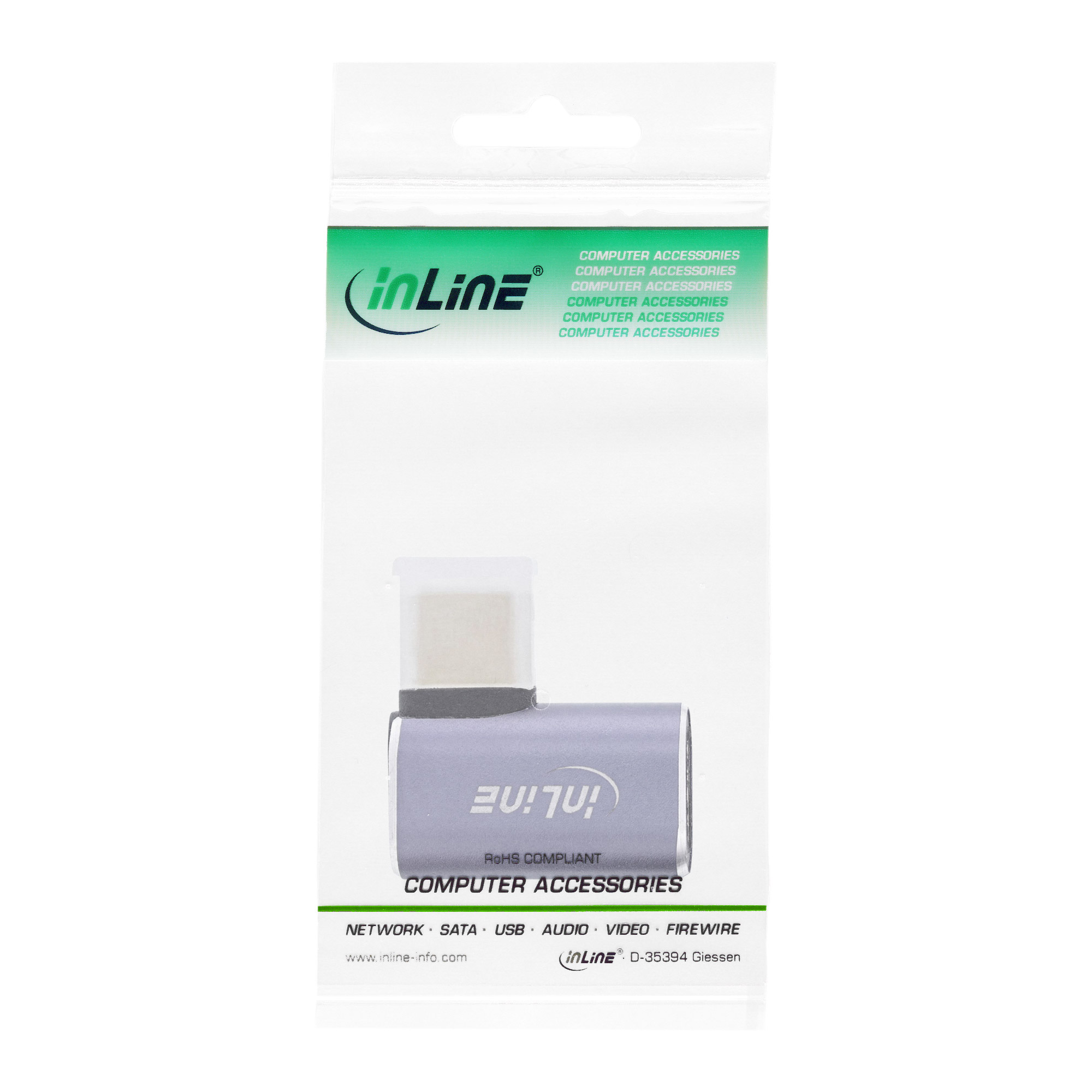 InLine USB-Adapter - 24 pin USB-C (M) zu 24 pin USB-C (W)