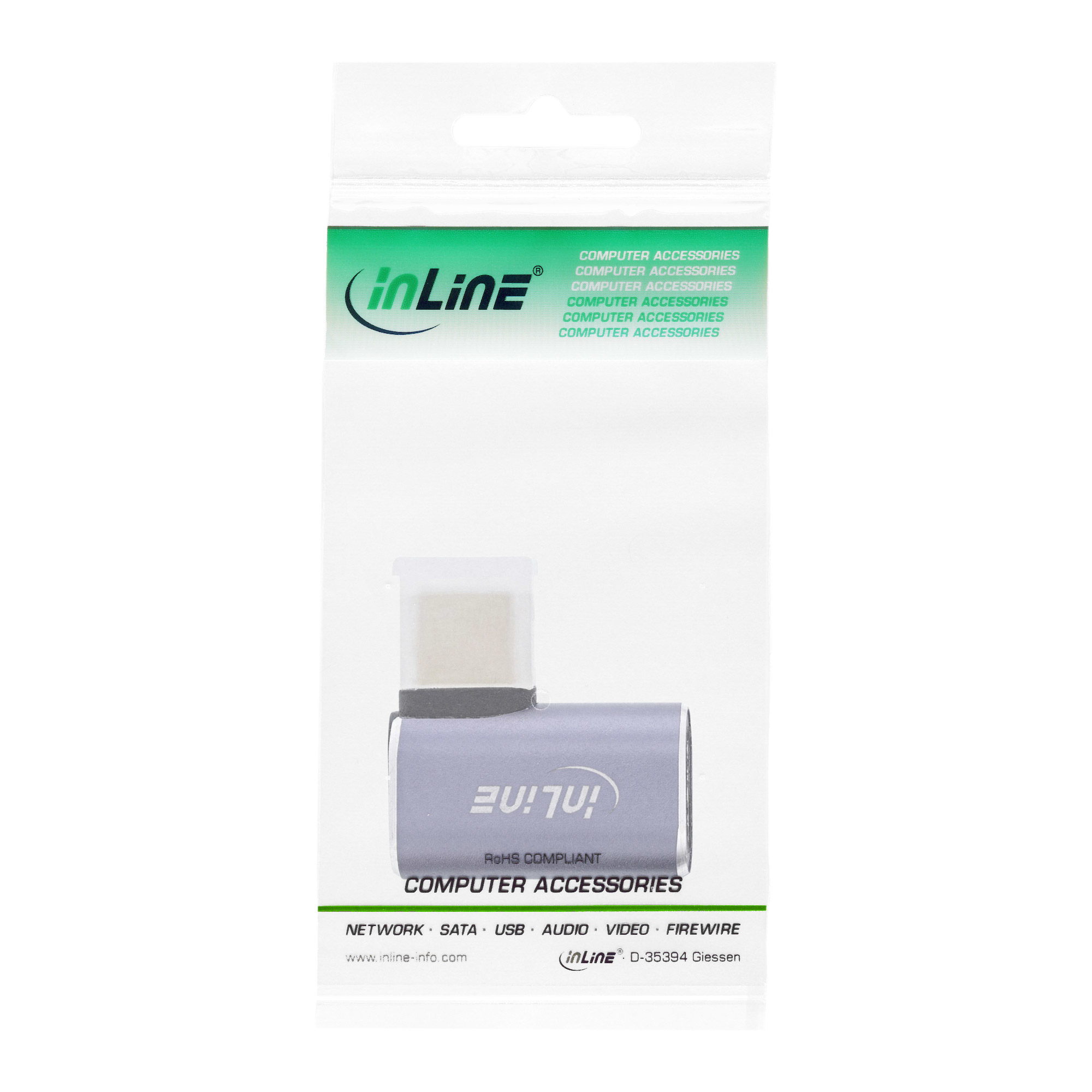 InLine USB-Adapter - 24 pin USB-C (M) zu 24 pin USB-C (W)